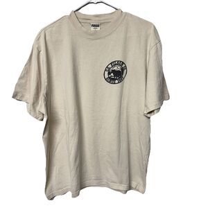 Filson Frontier Bear Graphic Double Sided Casual T Shirt Beige Men XL Preowned